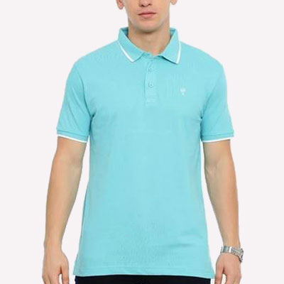 Bright Soft Blue T Shirt for Men