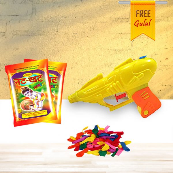 Gun Pichkari with Balloons & Colours