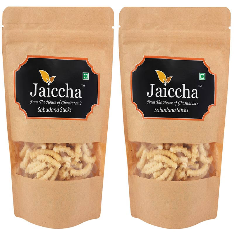 Sabudana Sticks 400 gms  in Brown Paper Pouch