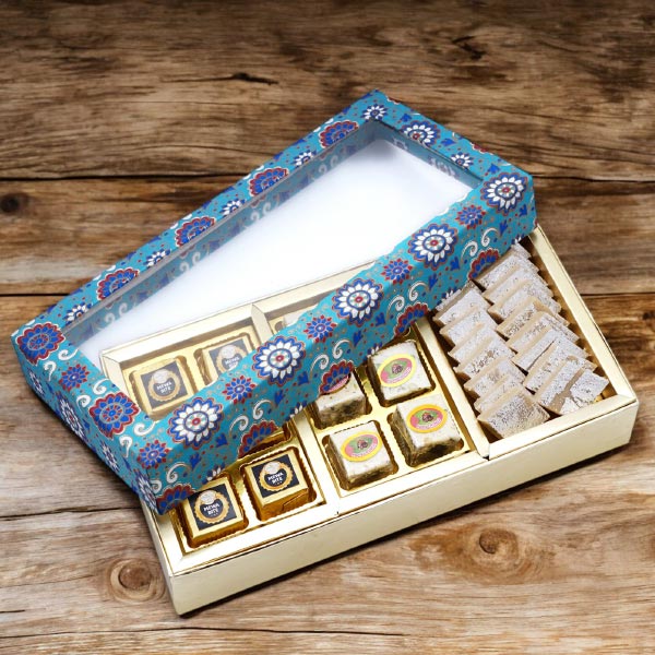 Printed Sweets Box of Bites and Kaju Katli