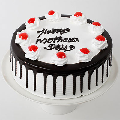Eggless Black Forest Mother's Day Cake