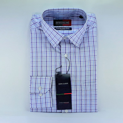 Peter England Formal Check Shirt