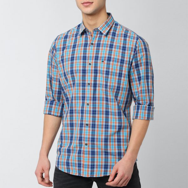 Peter England Multicoloured Formal Check Shirt