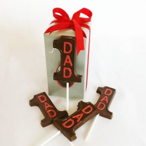 No 1 DAD chocolate lollipop