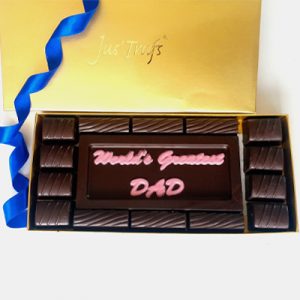 World's Greatest DAD Chocolate Bar with Truffles