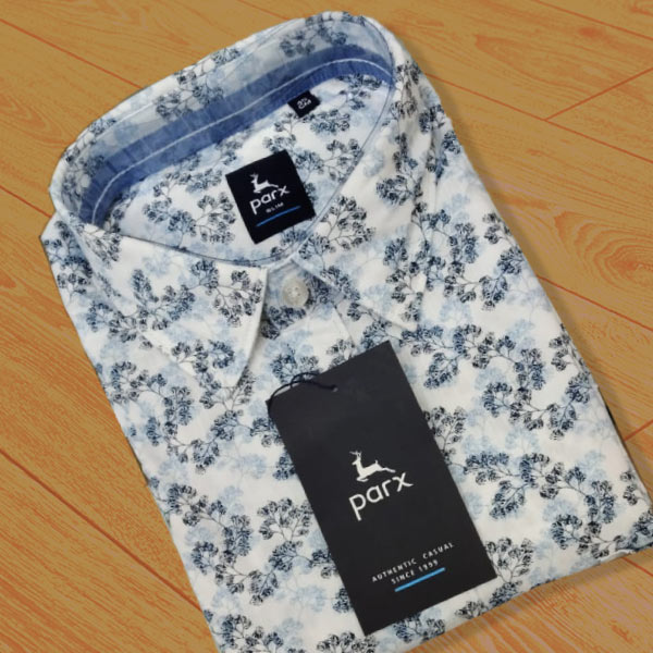 Parx Stylish Printed Slim Fit Shirt