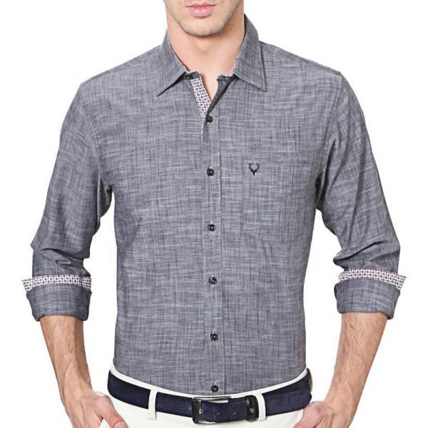 Grey Men's Shirt from Allen Solly