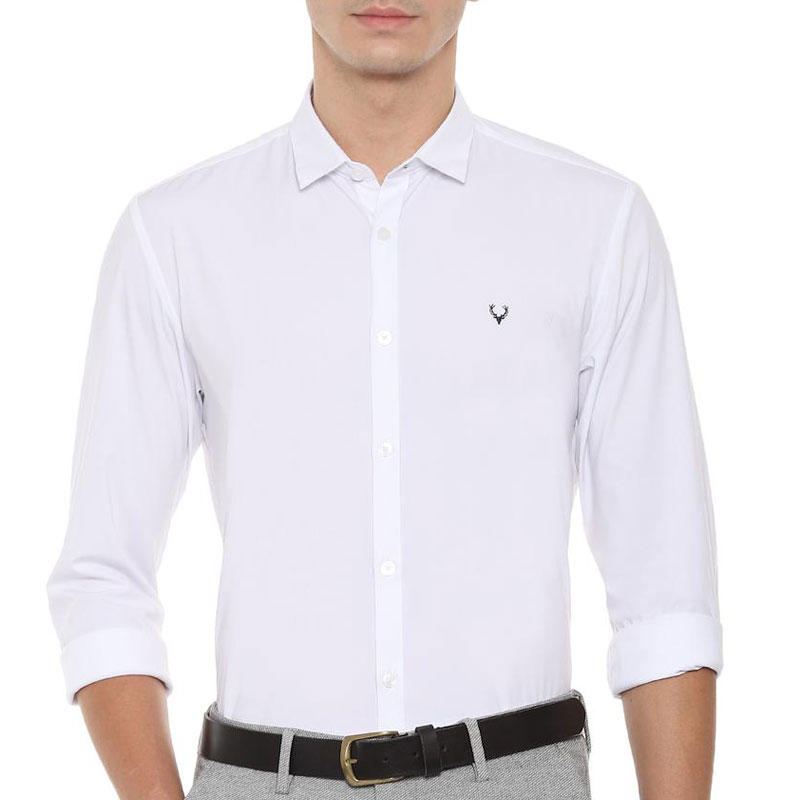 Allen solly white on sale shirt