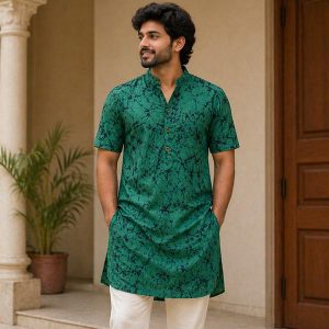 Cotton Batik Print Punjabi