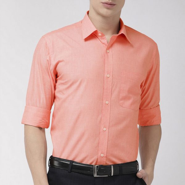 Peach Coloured Raymond Formal Shirt