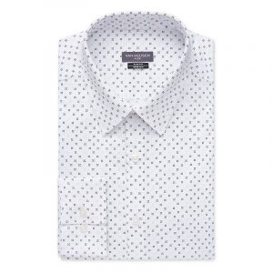 White Printed Van Heusen Shirt