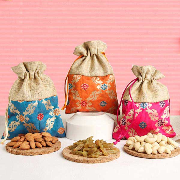 Designer Pouch Dry Fruits Hamper