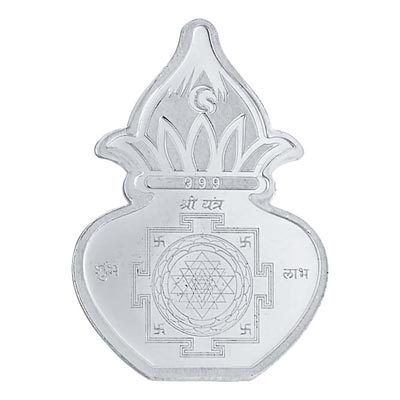Laxmi Kalash Silver Coin
