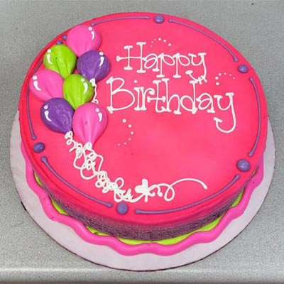 Happy Birthday Balloons Cake 