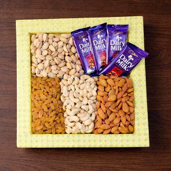 Special Chocolate Dry Fruits Tray