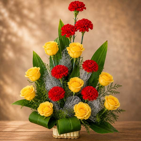 Exotic Flowers Basket