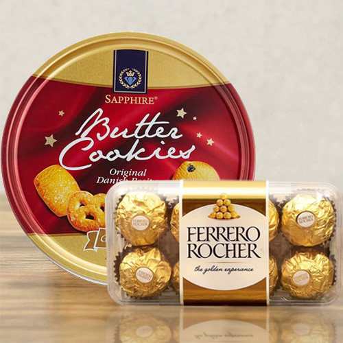 Ferrero Rocher with Cookies