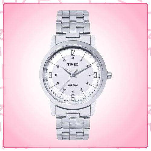 Silver Dial Timex Watch for Men