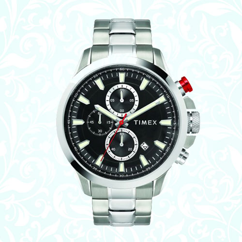 Timex E-Class Surgical Steel Charge Chronograph Watch