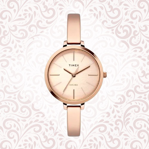 Timex Beige Dial Watch for Her