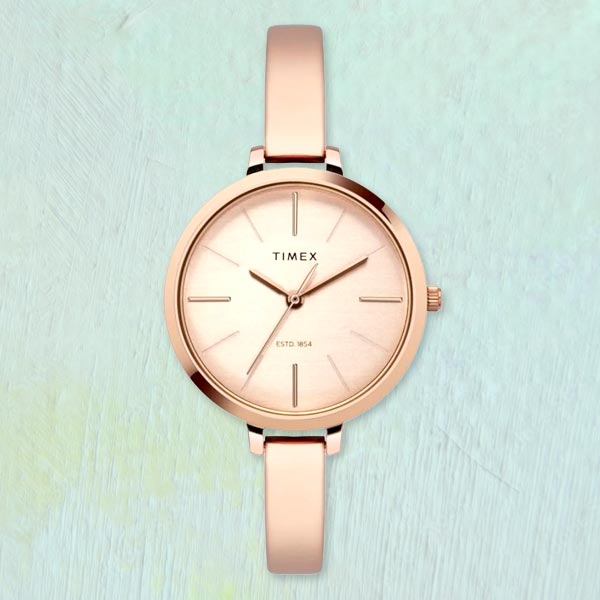 Timex Beige Dial Watch for Her