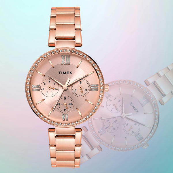 TIMEX Women Pink Round Dial Analog Watch