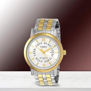 Timex Gold and Steel Gents Watch