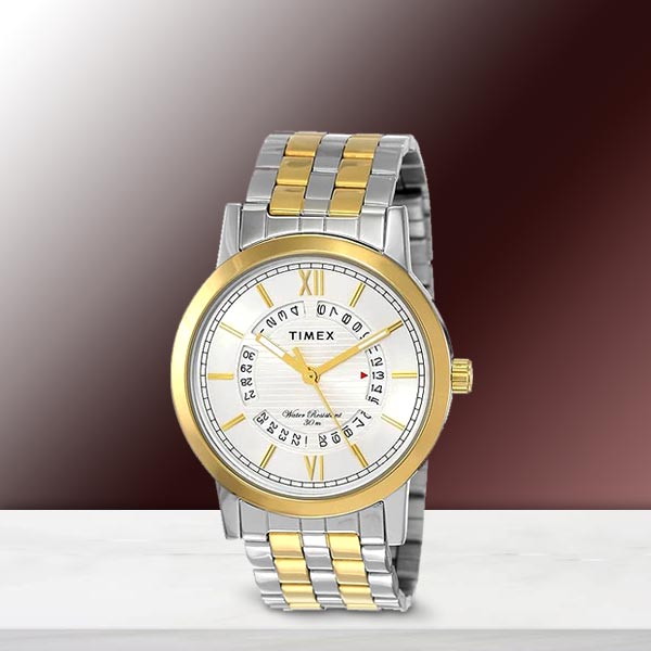 Timex Gold and Steel Gents Watch