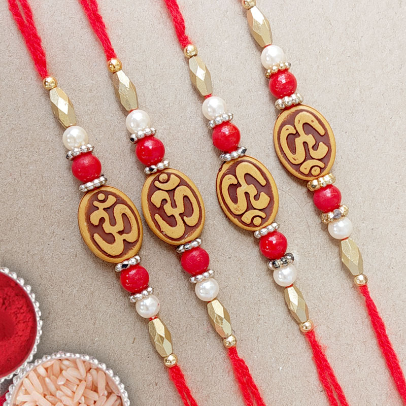 Set of 4 Om Rakhi