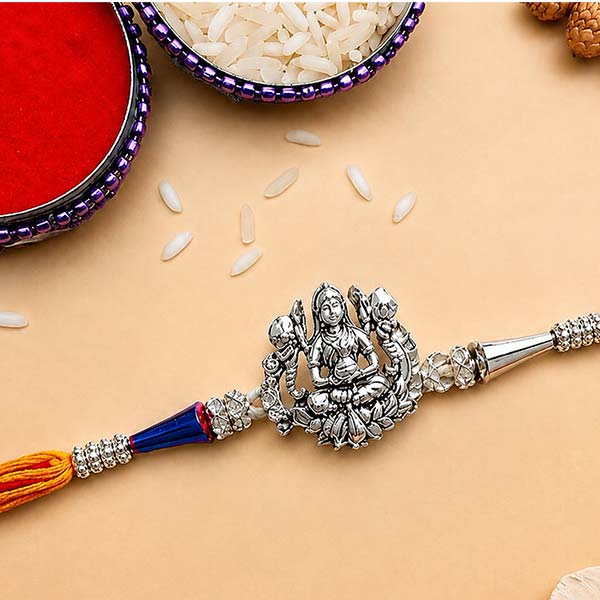 Auspicious Maha Laxmi Metal Rakhi
