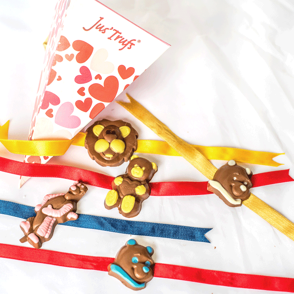 Cartoon Figures Chocolate Rakhis