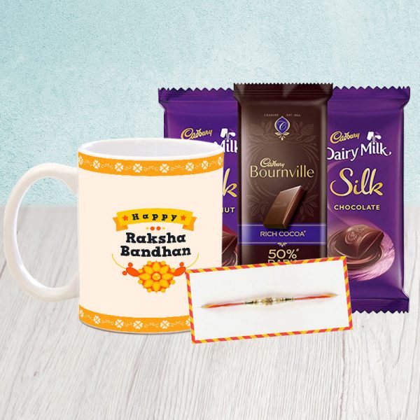 Classic Rakhi Mug Chocolates Hamper