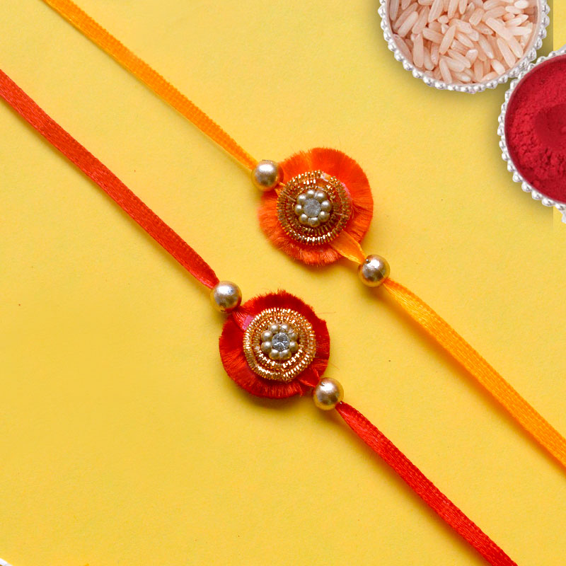 Colourful Rakhi Pair