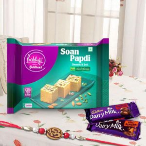 Haldiram's Soan Papdi with Chocolate and Rakhi