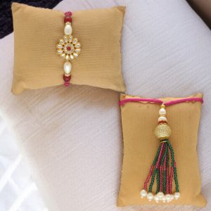 Pearl of Protection Bhaiya Bhabhi Rakhis