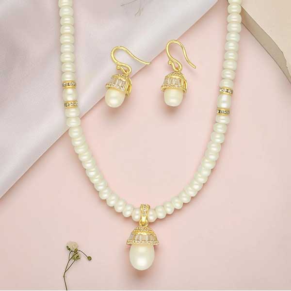 Nazaakat Jhumka Pearl Necklace Set
