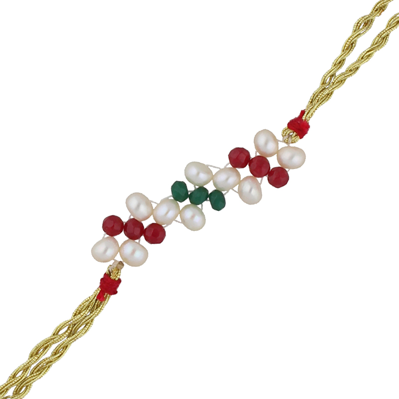 Elegant Pearl Rakhi