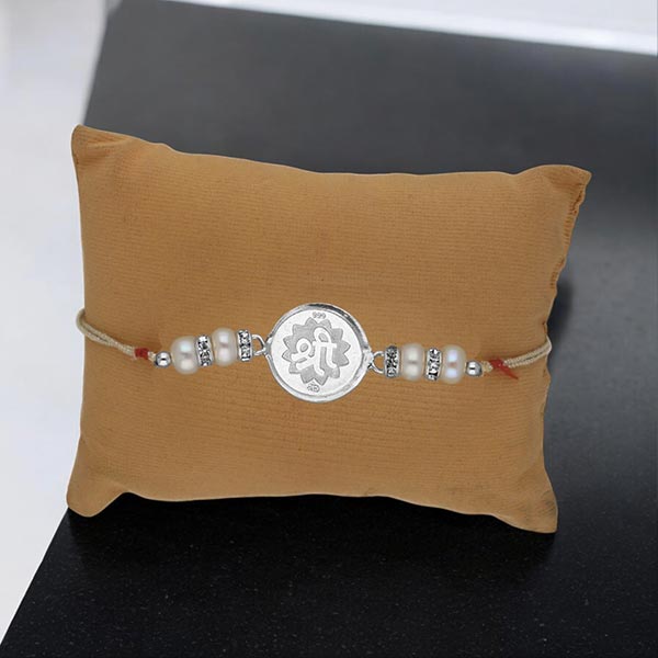 Divine Shree Design Silver Rakhi