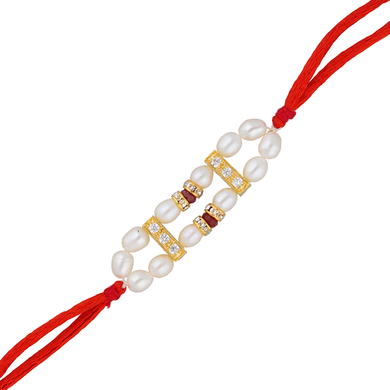 Fancy Design Pearl Rakhi