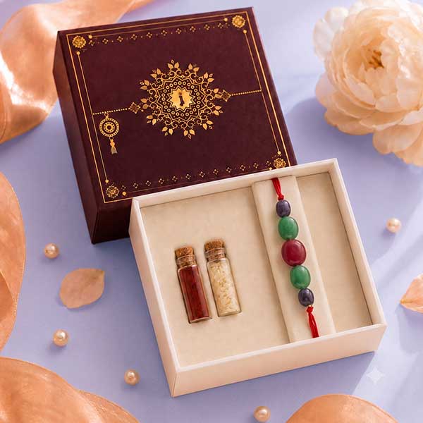 Radiant Precious Pearl Rakhi