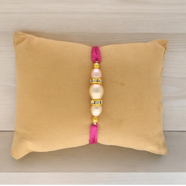 Splendid Pearl Rakhi for Brother