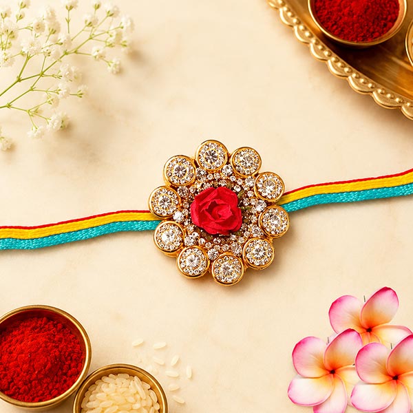 Jewel Flower Rakhi