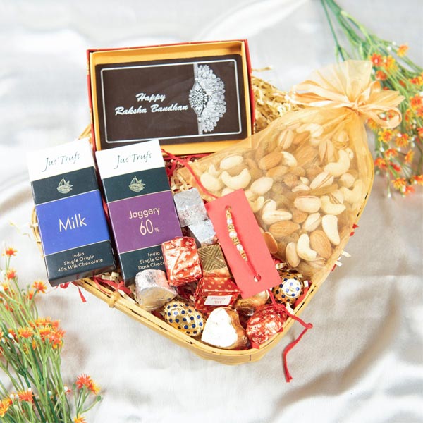 Mini Chocolate Gift Hamper with Rakhi