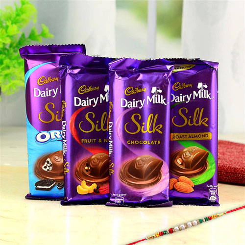 One Rakhi with Cadbury Silk Assortement