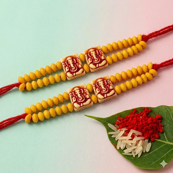 Jay Ganesha Rakhi Pair
