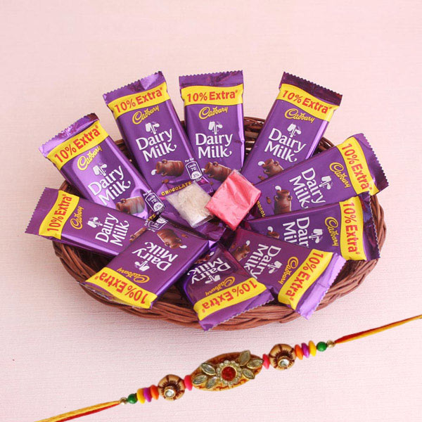Rakhi Dairy Milk Chocolates Tray
