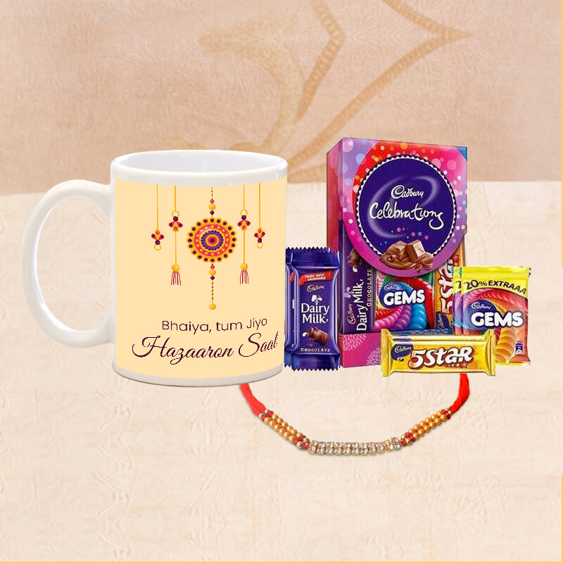 Rakhi Mug with Chocolates
