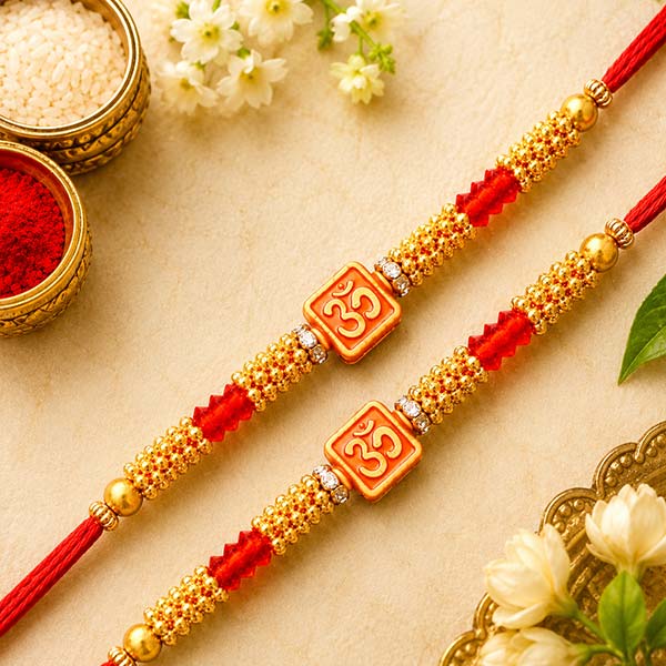 Two Rakhi Beads Thread