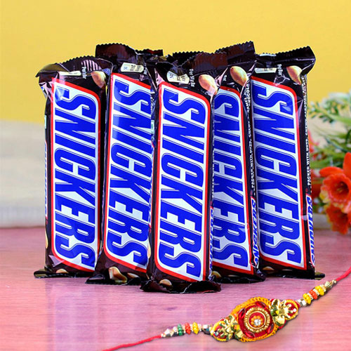 Snickers Chocolate with Rakhi