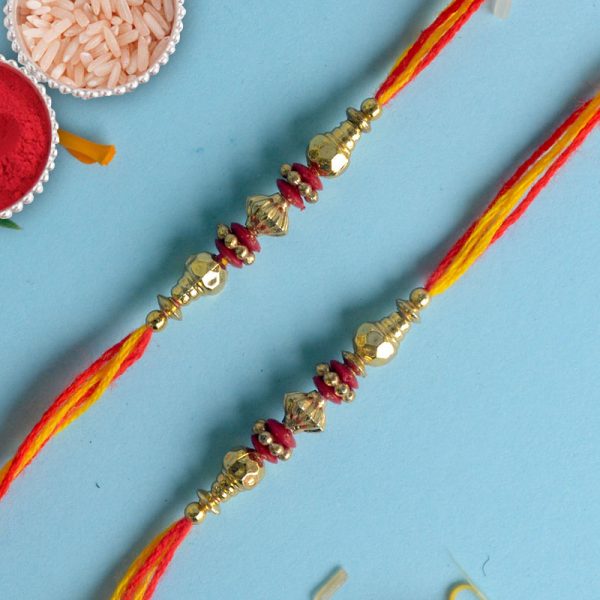 Two Rakhi Beads Thread